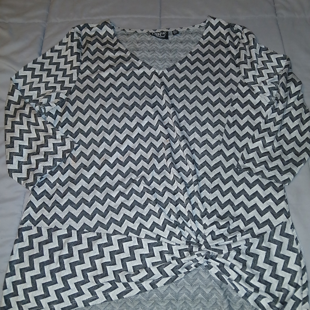 Chevron Patterned Women's Top